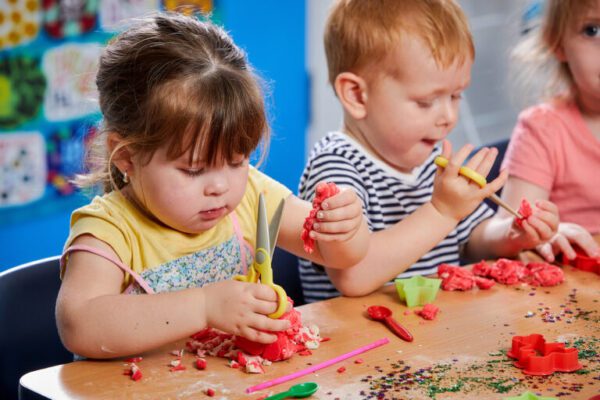 Discover the benefits of Sensory Play and Playdoh | Aussie Kindies child care centre