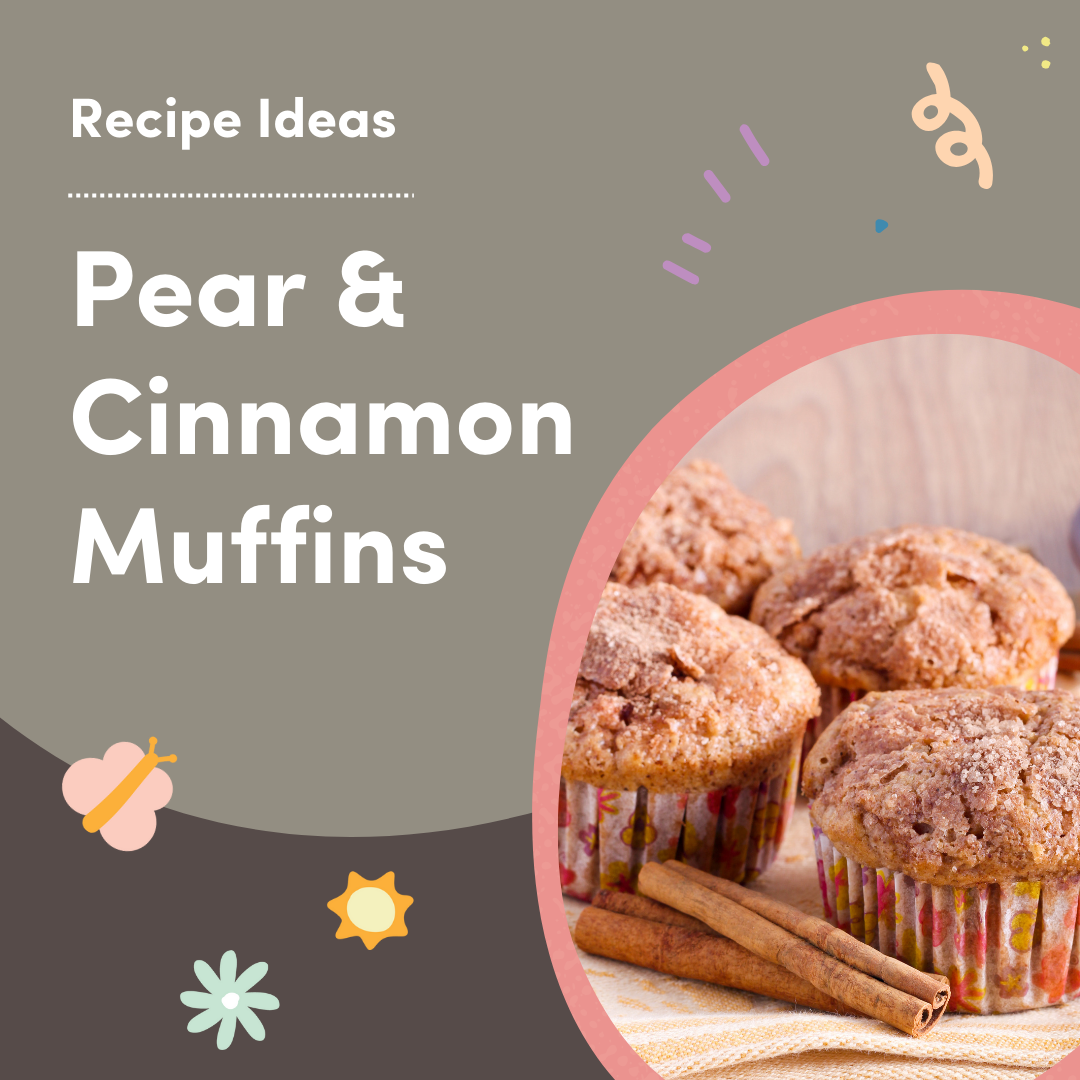 Pear and cinnamon muffins