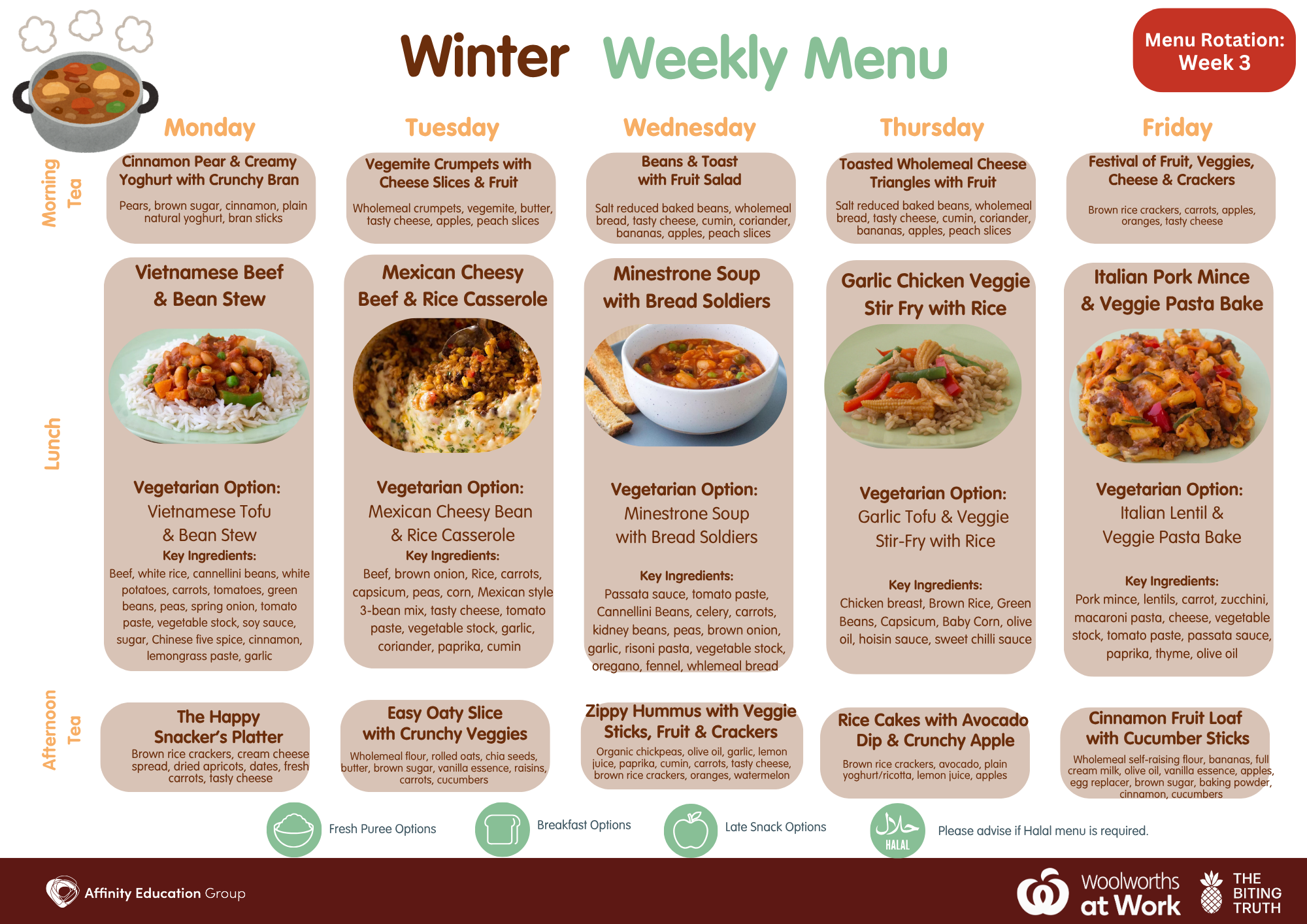 Winter 2026 Menu